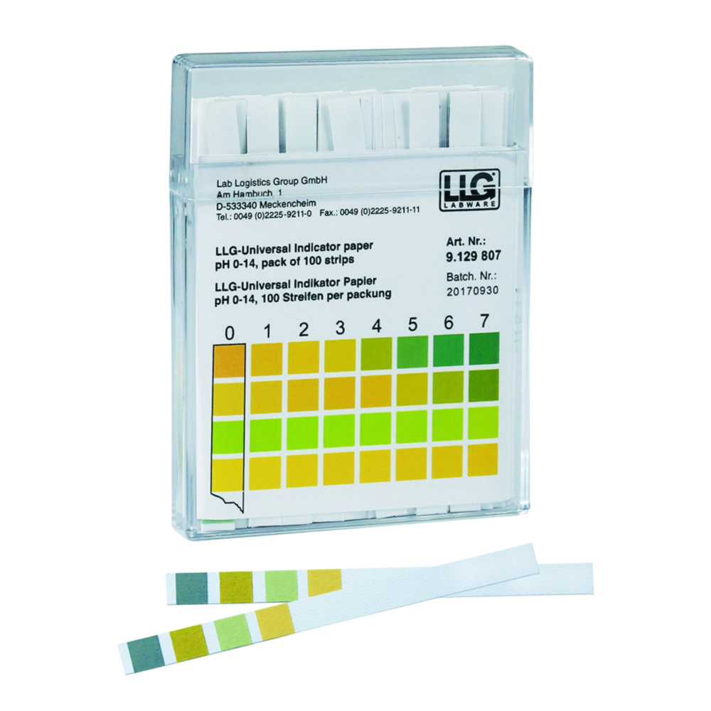 LLG-Indicator paper sticks | Range pH: 0 ... 6