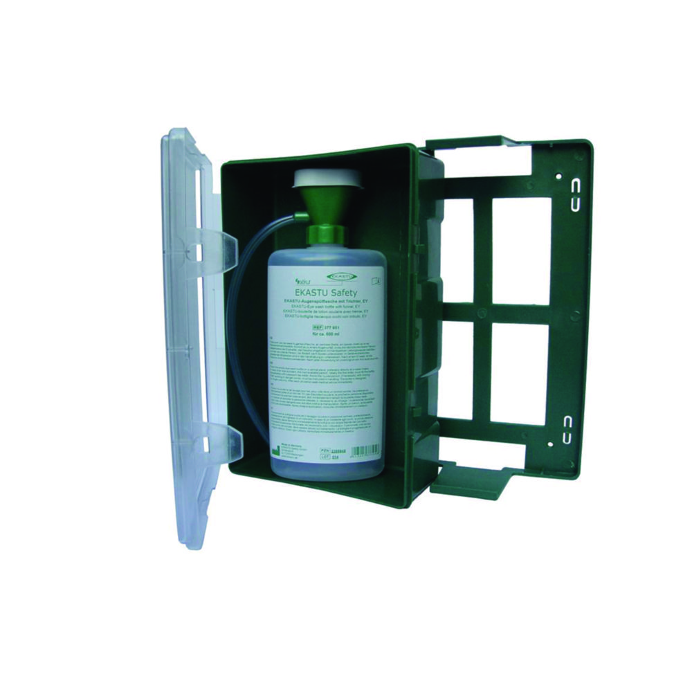 Wall cabinet with structured lid (empty) | Type: for 1 eye-wash bottle (600 ml)