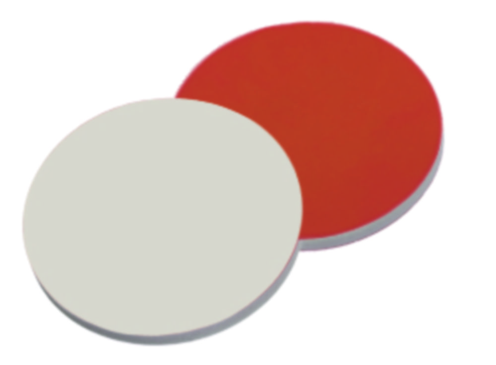 LLG-Septen für Schraubkappen ND8 | Material: Red Rubber/PTFE