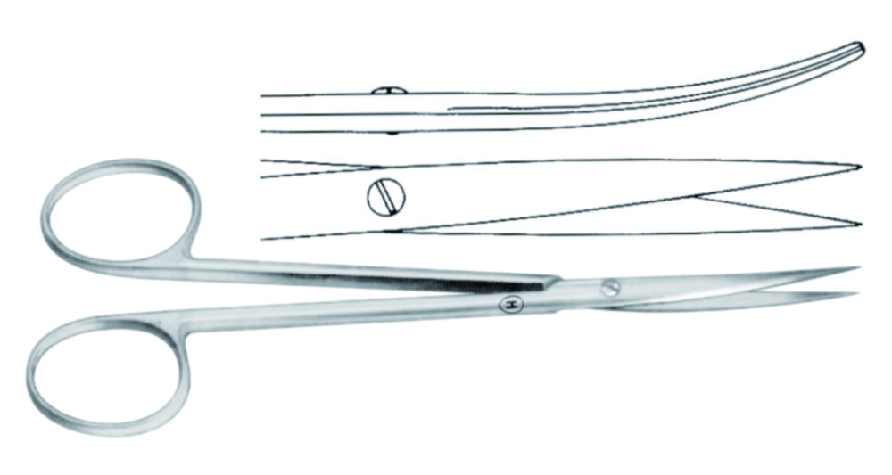 Dissecting scissors, Metzenbaum fino | Version: Curved, extra fine