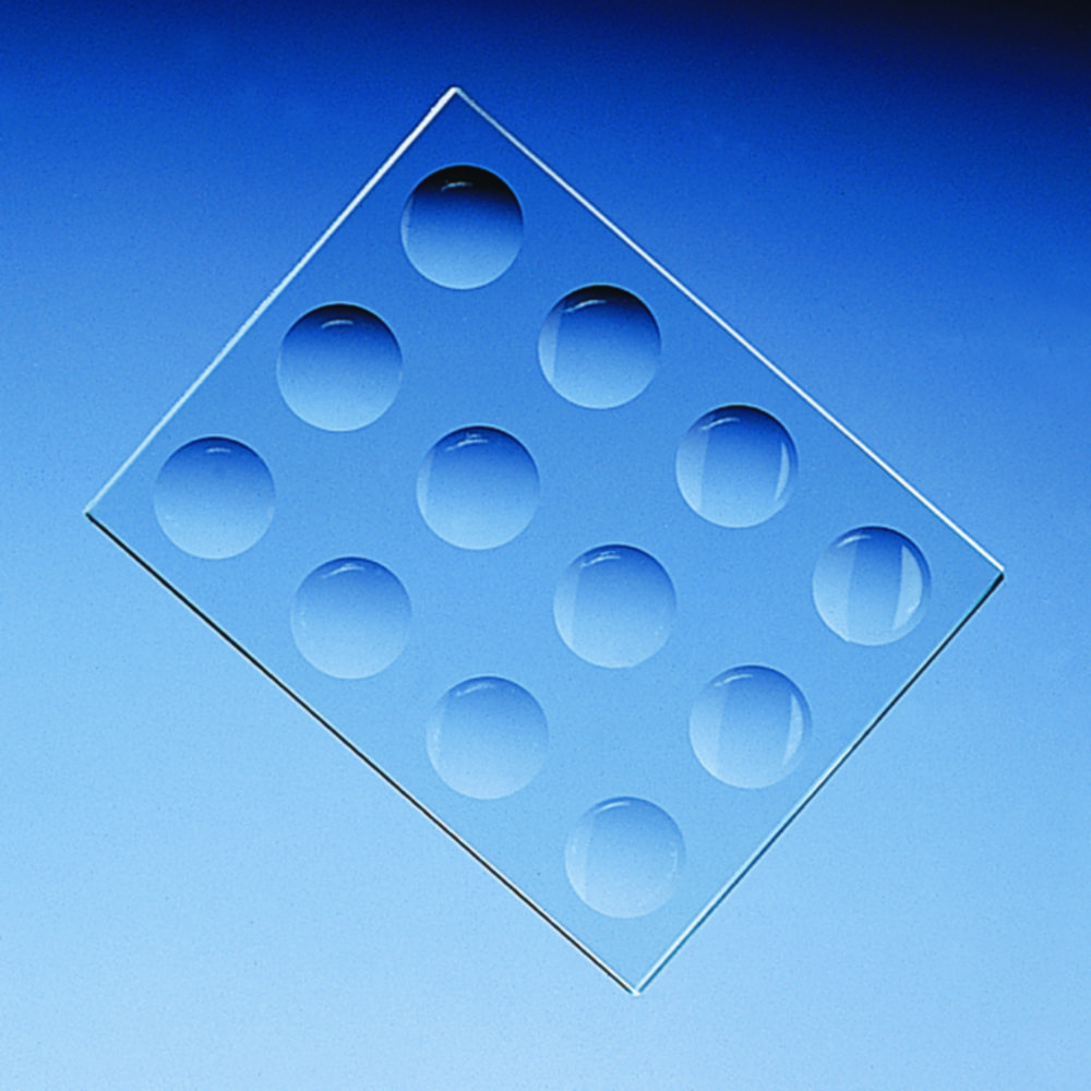 Färbeplatten, Natron-Kalk-Glas | Abmessungen (B x T x H) mm: 130 x 100 x 6
