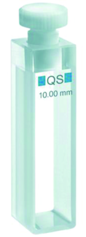 Macro cells for absorption measurement, UV-range, quartz glass High Performance | Type: C