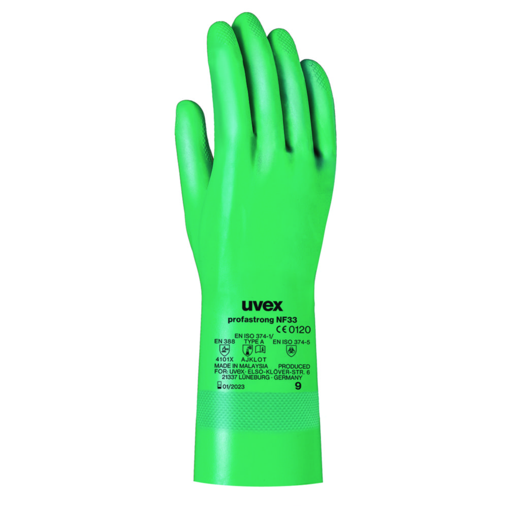 Chemical Protection Glove uvex profastrong NF33, Nitrile | Glove size: 8