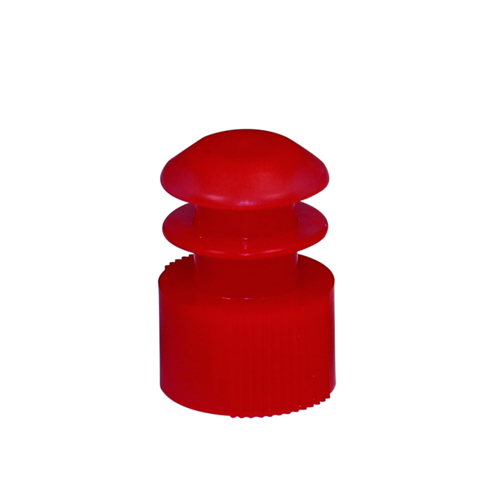 Ribbed stoppers, LD-PE | For tubes Ø: 12 mm