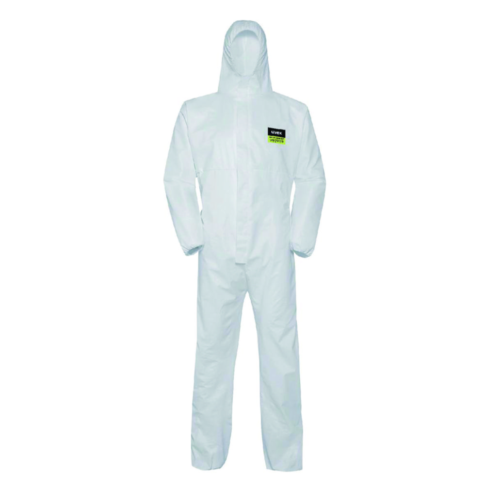 Disposable, chemical protection coverall, uvex 5/6 classic light | Clothing size: L