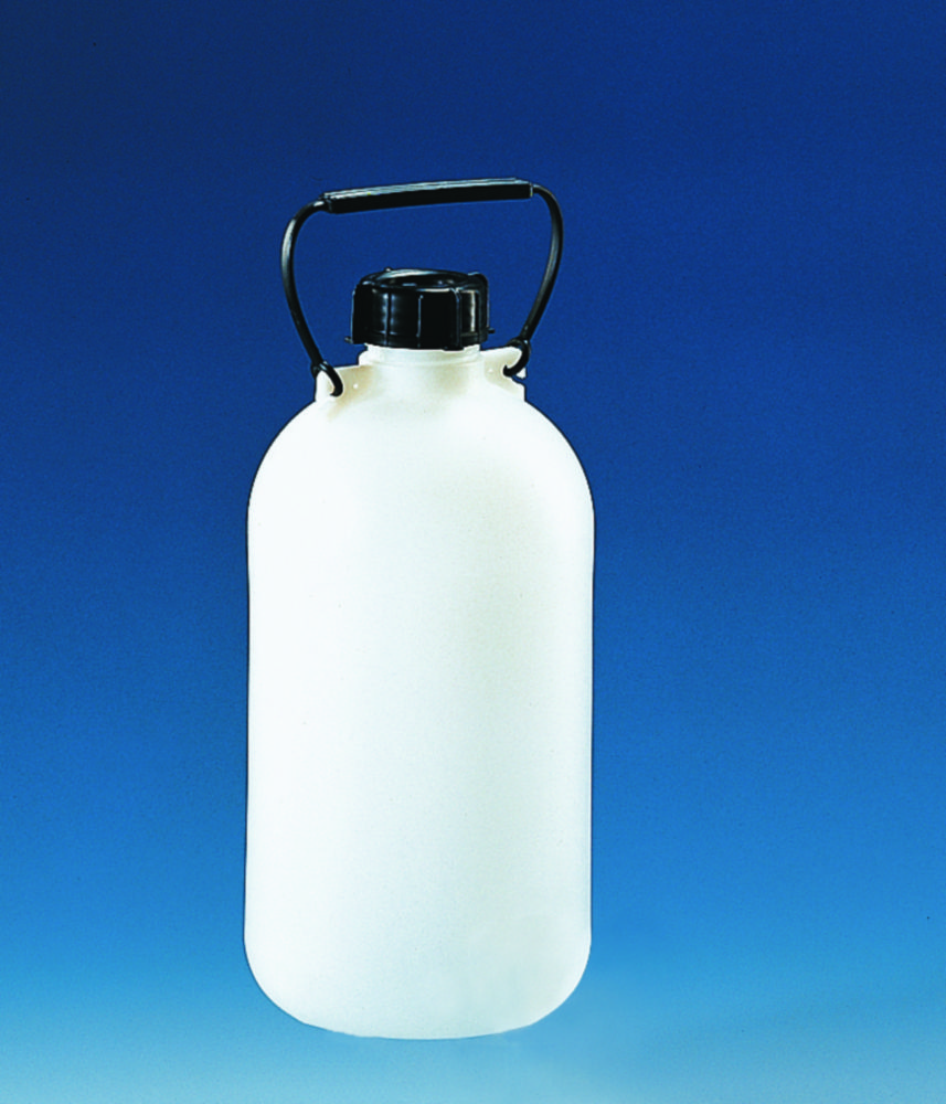 Storage bottles, narrow mouth, HDPE | Nominal capacity: 5 l