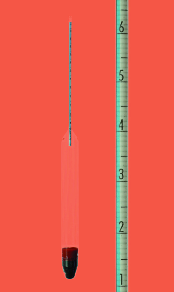 Hydrometers according to Baumé, without thermometer | Measuring range Bé: 0 ... 1