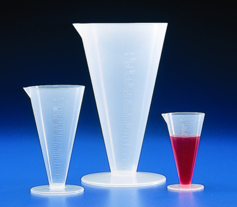 Conical measures, PP, graduated | Nominal capacity: 100 ml
