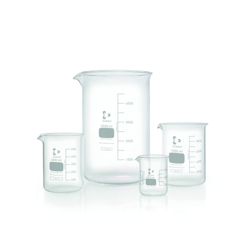 Beakers glass, DURAN®, low form | Nominal capacity: 100 ml