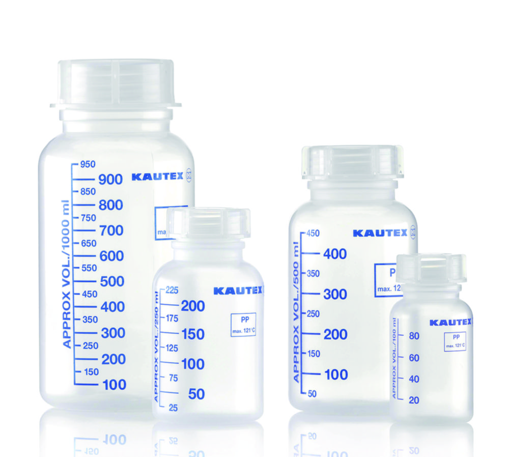 Wide-mouth bottles, series 303, PP | Nominal capacity: 250 ml