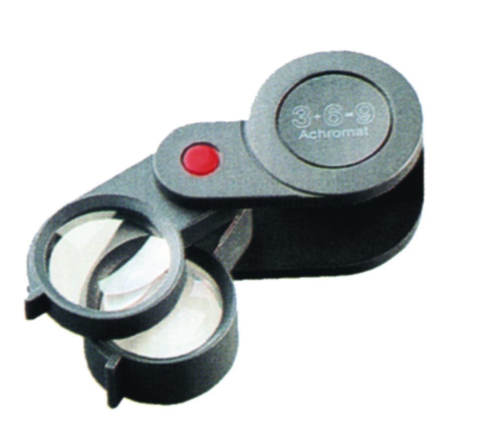 Precision folding magnifiers, plastic | Description: Distortion-free image
