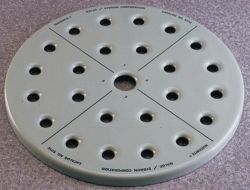 Desiccator plate,enamel,numbered,diam. 230 mm