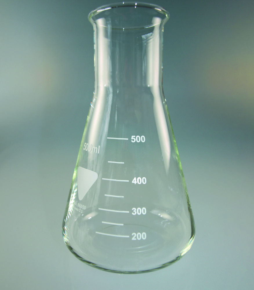 Erlenmeyer flasks, Borosilicate glass 3.3, wide neck | Nominal capacity: 1000 ml