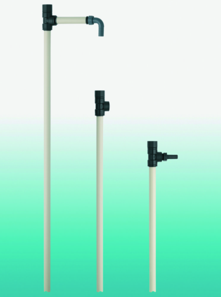 Accessories for drum pumps GLP 25 | Description: Nozzle PP, reinforced PVC  outlet tubing 1.5m, DN19