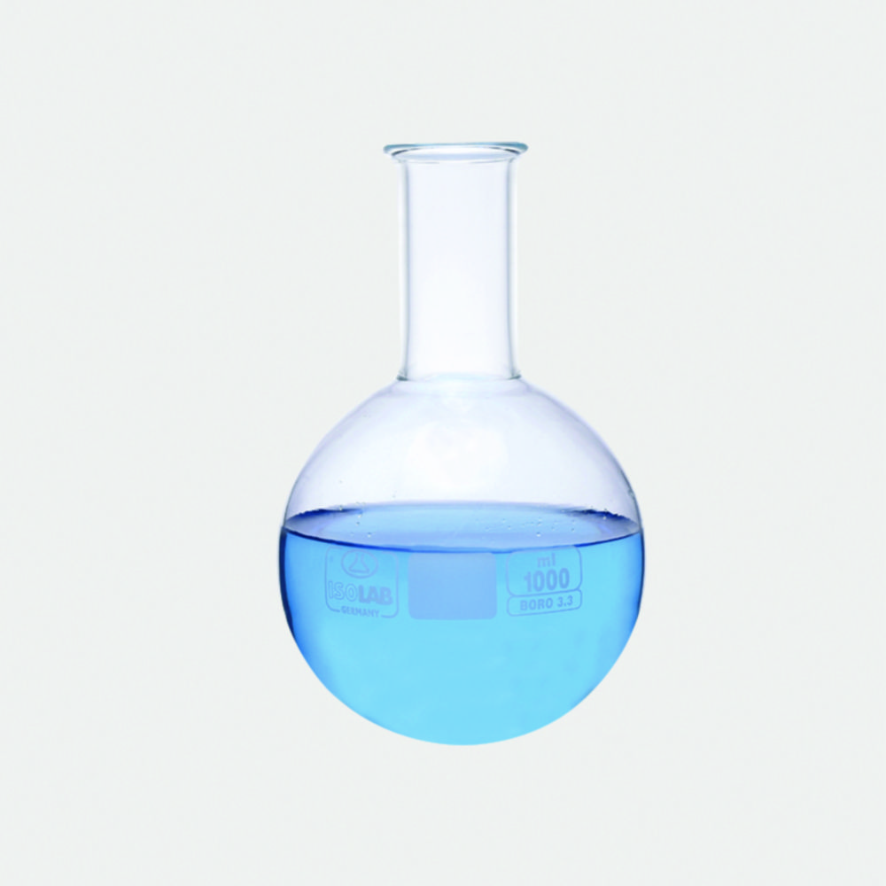 Round bottom flasks, borosilicate glass 3.3 | Nominal capacity: 100 ml