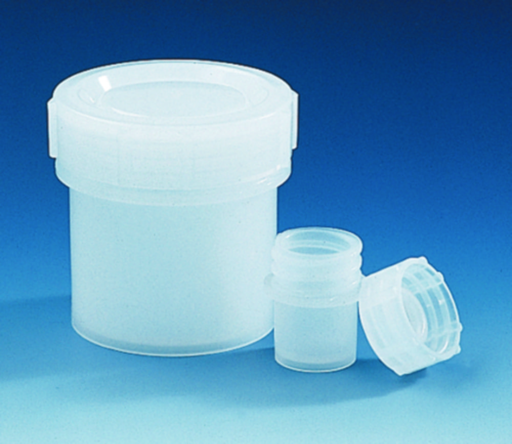 Jars with screw cap, HDPE | Nominal capacity: 60 ml