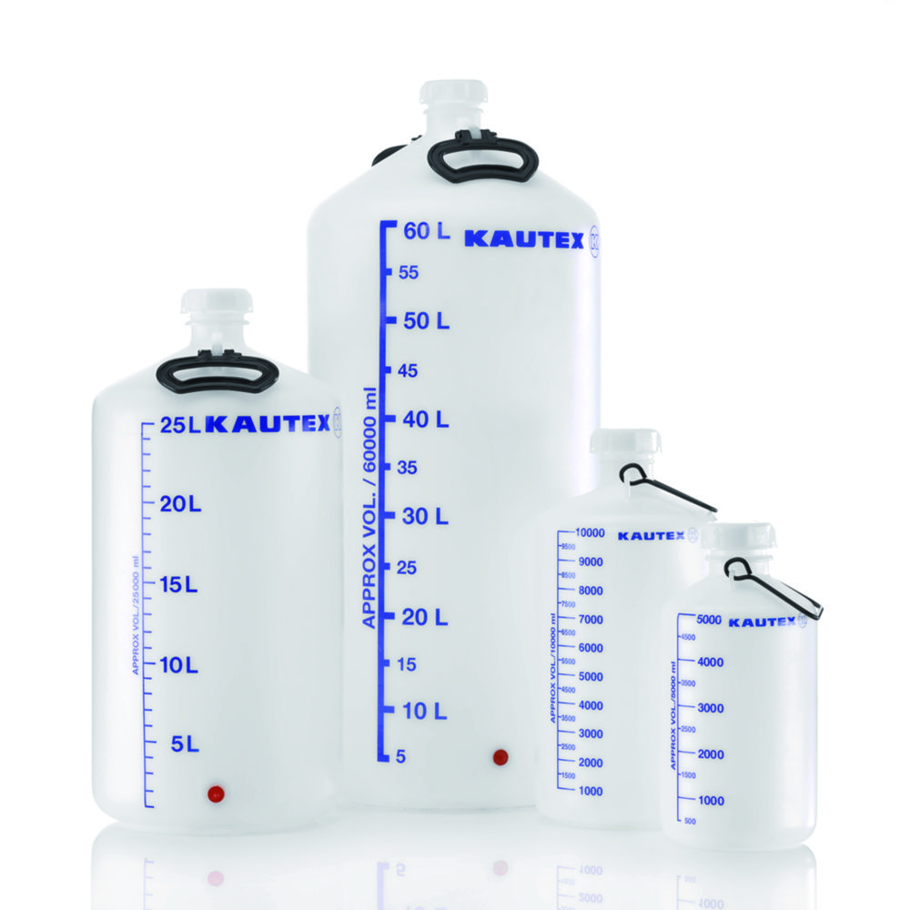 Aspirator bottles, series 350, HDPE | Nominal capacity: 5 l
