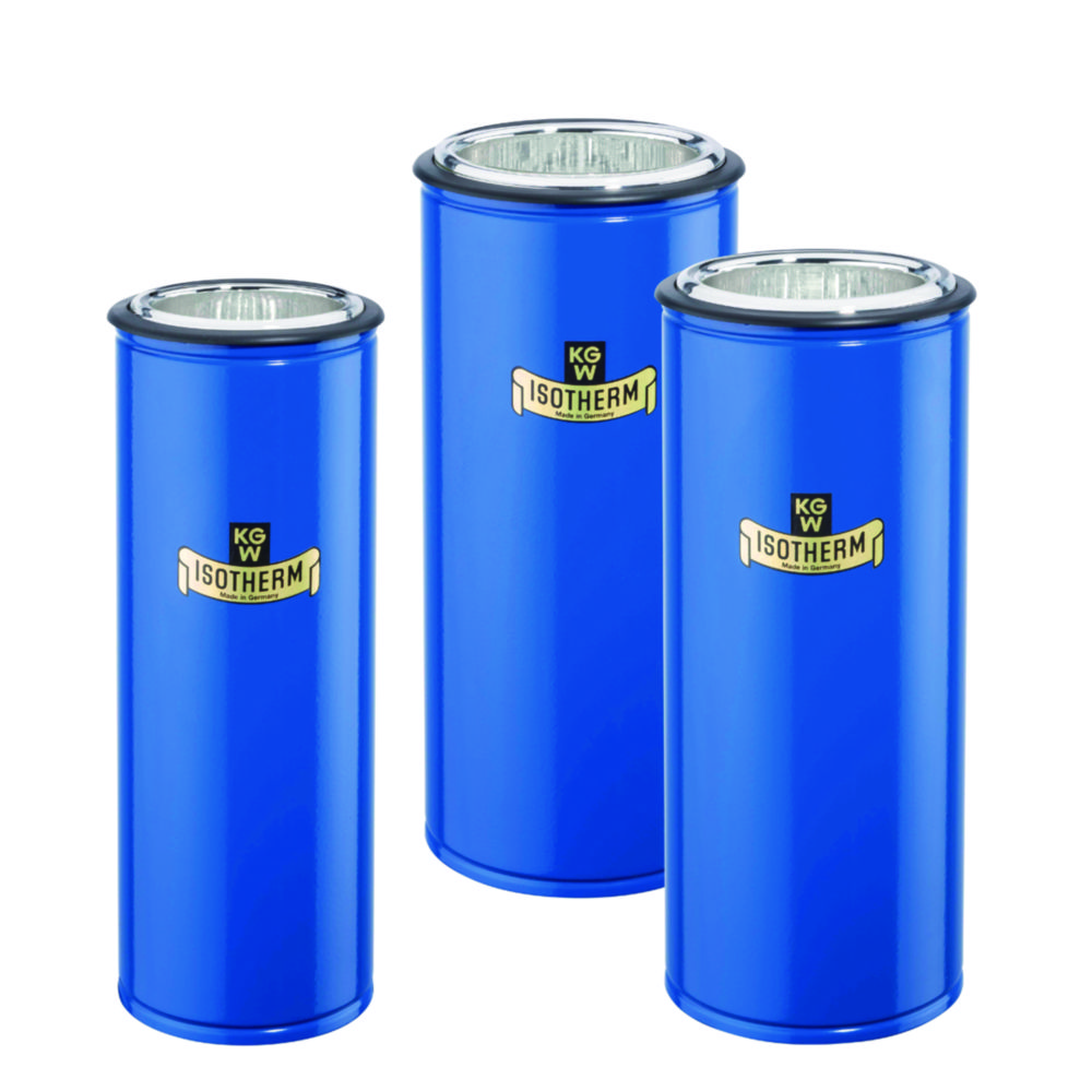 Dewar flasks, cylindrical, for CO2 and LN2