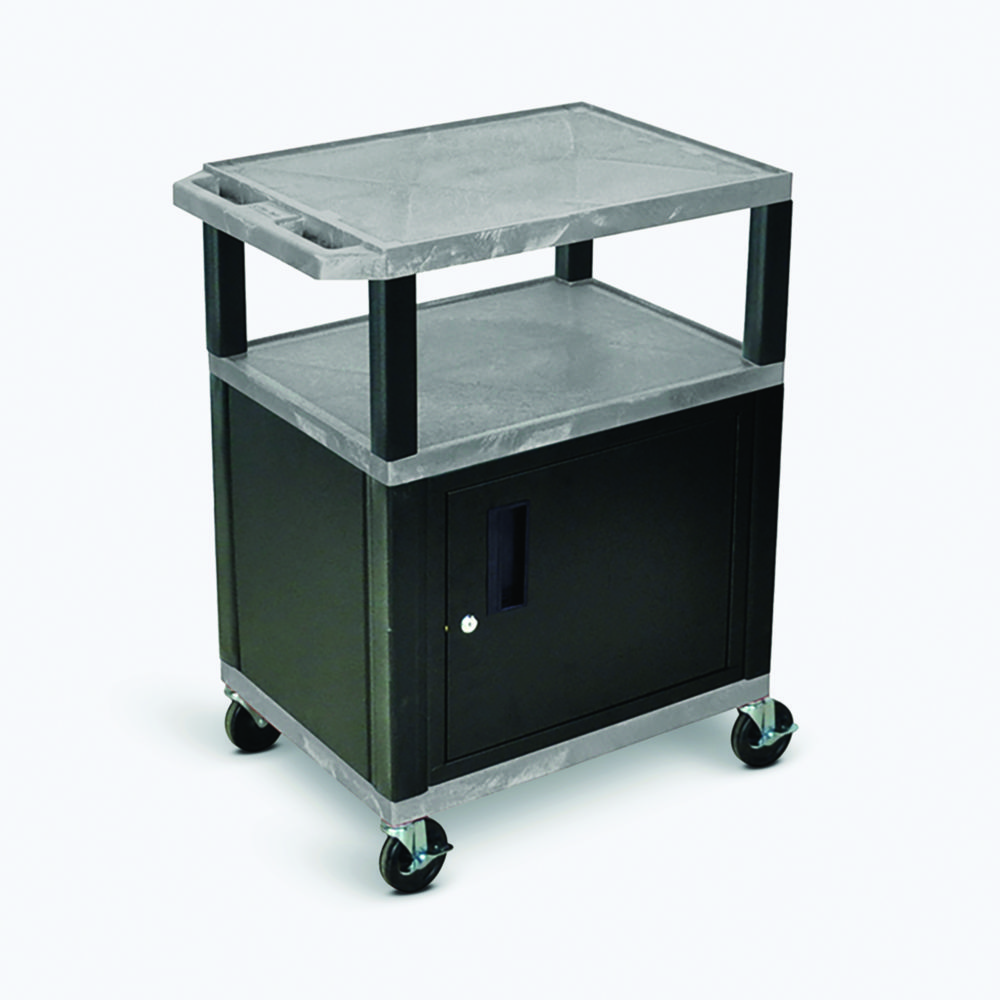 Laboratory Trolleys, HDPE, with cabinet | Type: WTLK 26C