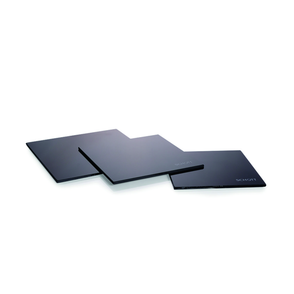 Glass ceramic laboratory protection plate | Width mm: 135