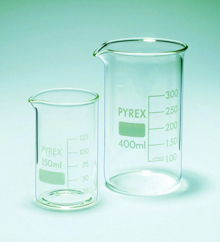 Beakers, tall form, Pyrex® | Nominal capacity: 100 ml