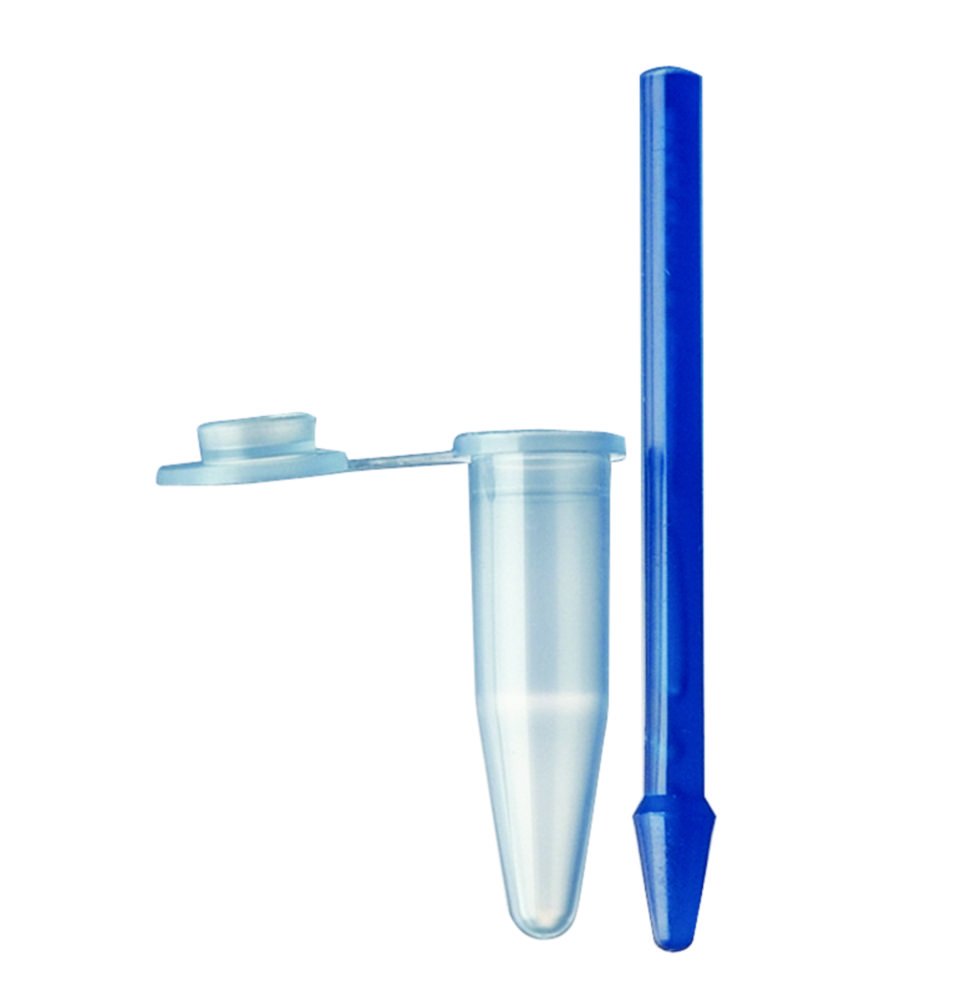 Disposable Pellet pestles, PP, with reaction tube | For volume ml: 0.5