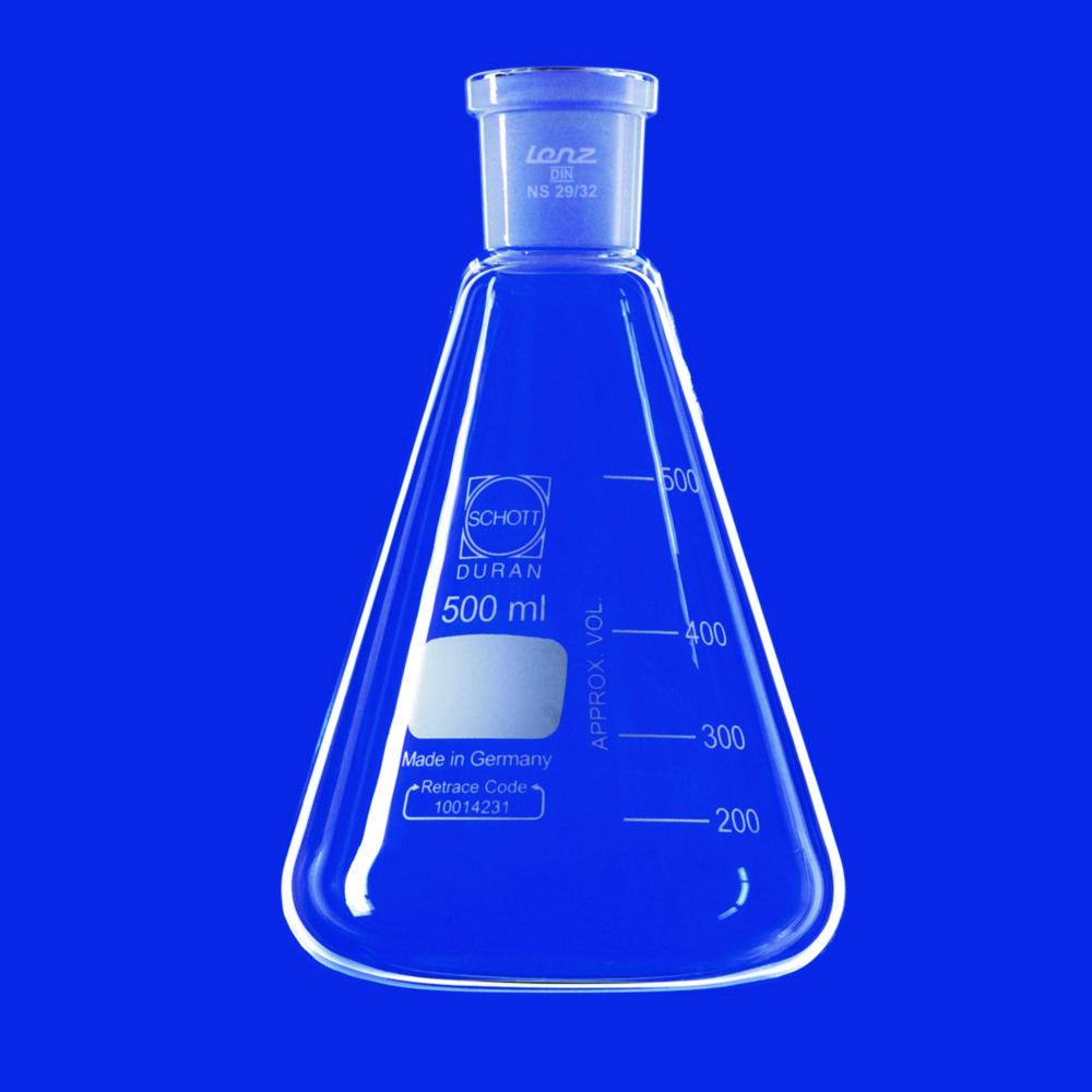 Erlenmeyer flasks with ground joint, DURAN® | Nominal capacity: 3000 ml