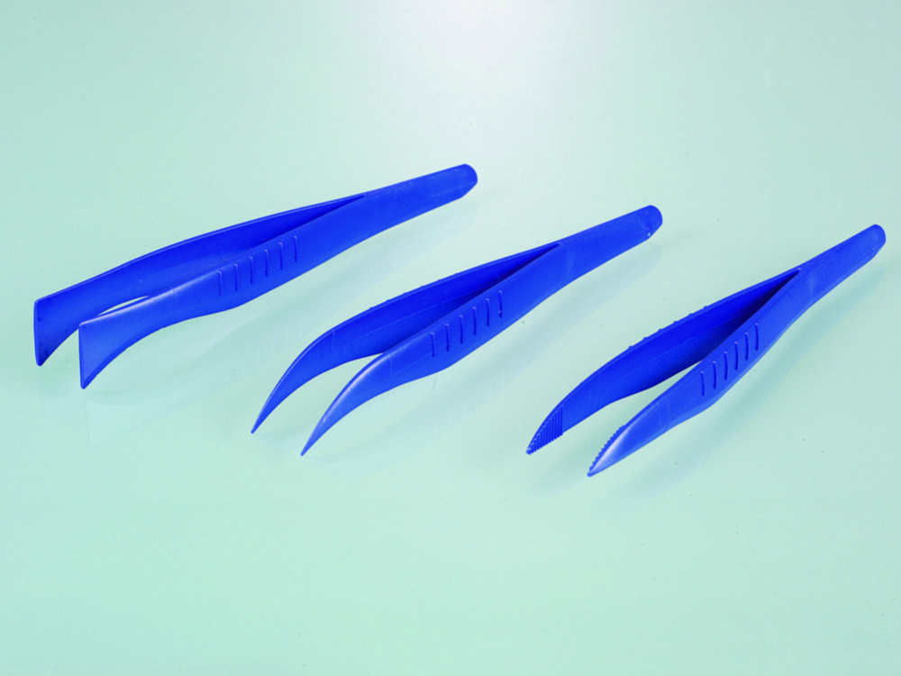 Disposable tweezers, PS, detectable | Version: Straight