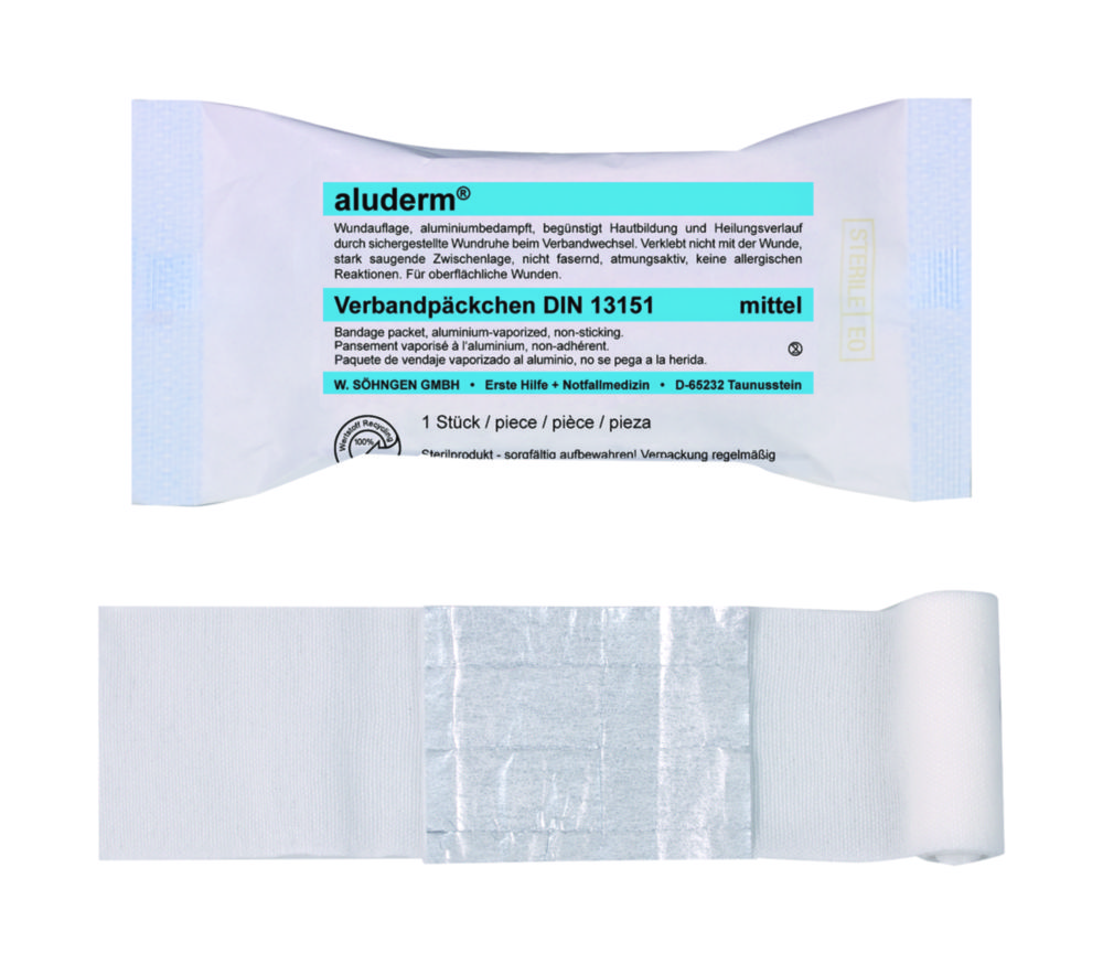 Bandages aluderm® DIN, sterile | Type: Medium