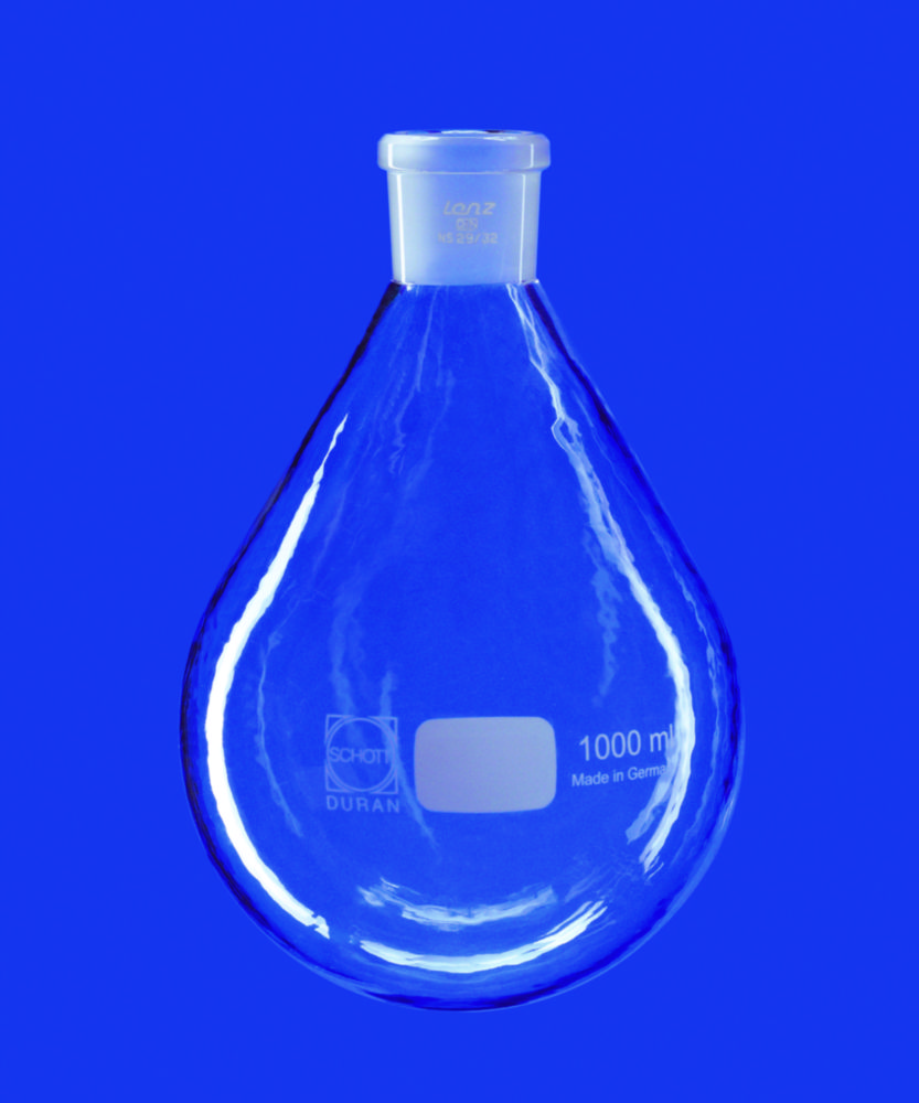 Evaporating flasks with conical ground joint, DURAN®, with PUR coating | Nominal capacity ml: 1000