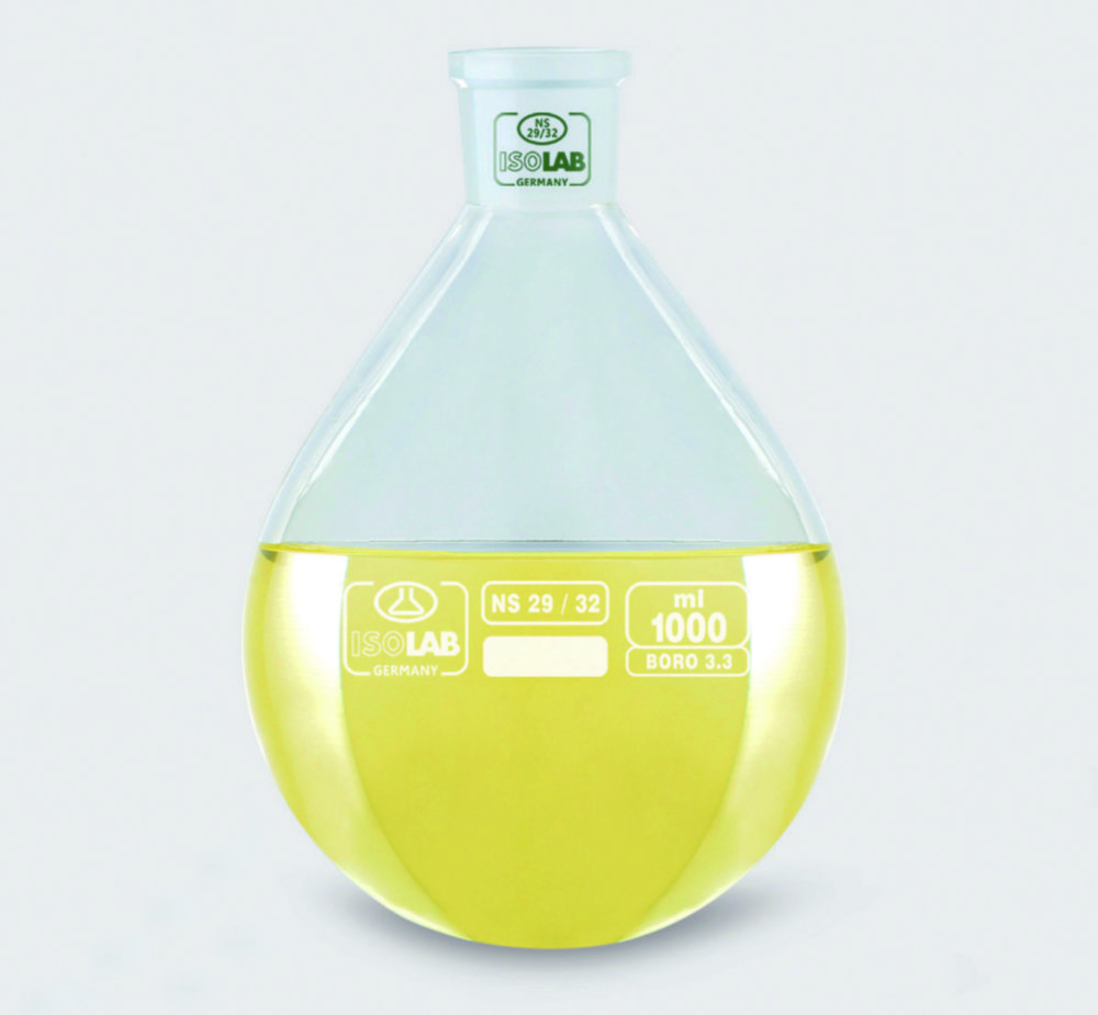 Evaporator flask pear shape, borosilicate glass 3.3 | Nominal capacity ml: 1000