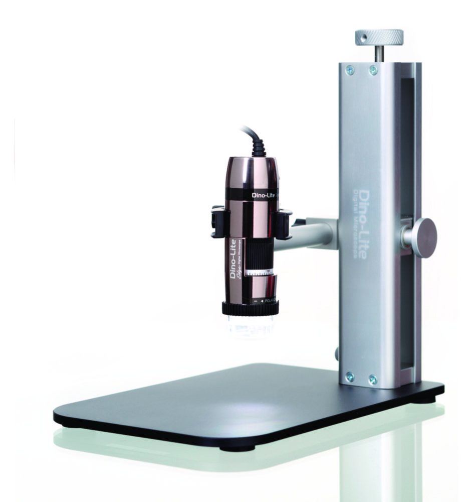 Zubehör für USB Handmikroskope | Beschreibung: Tischaufsatz mit Schnellauflösung, inkl. Auslegearm