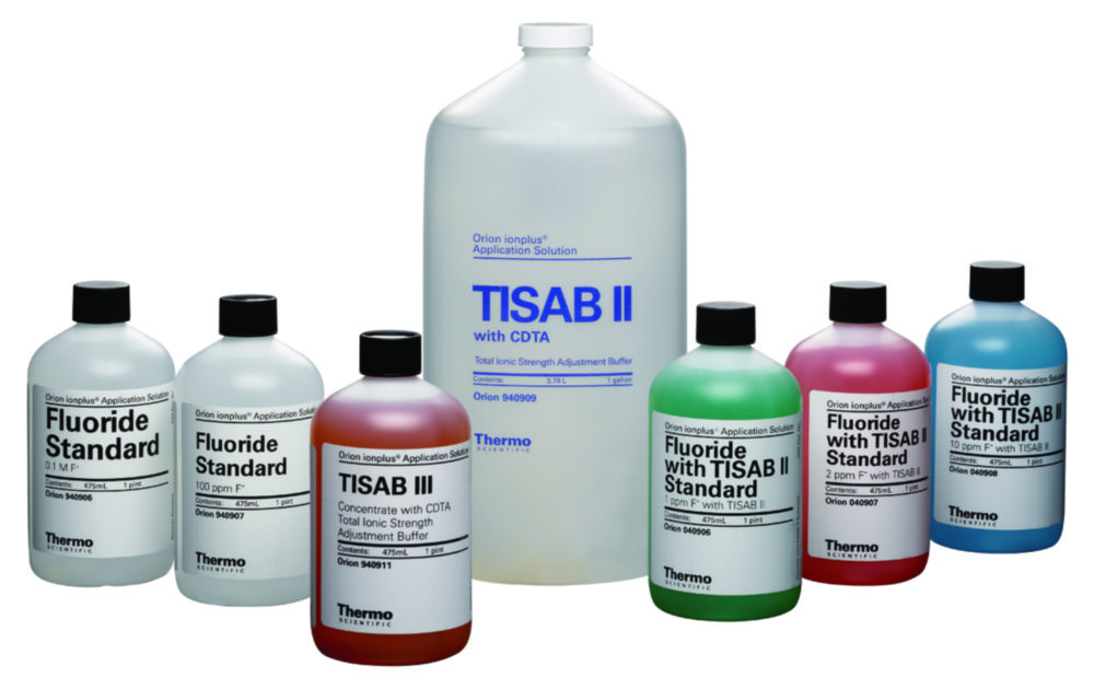 Orion™ calibration standards and TISAB solutions for ISE fluoride electrodes | Type: TISAB, 1 ppm fluoride