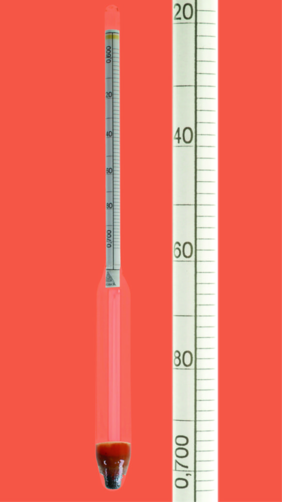 Dichte-Aräometer ohne Thermometer | Messbereich g/cm3: 1,100 ... 1,200