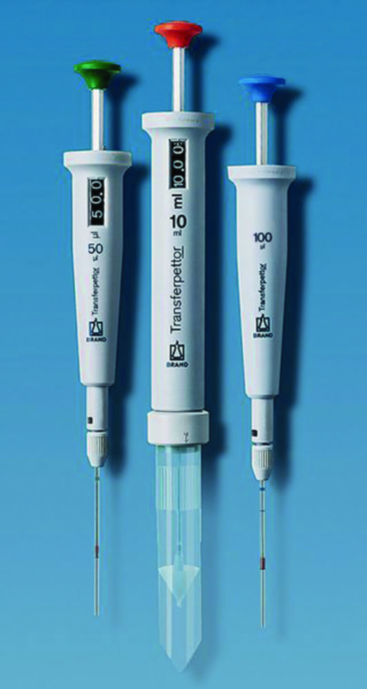 Single channel pipettes Transferpettor Fixed-volume, with glass capillaries | Capacity: 50 µl