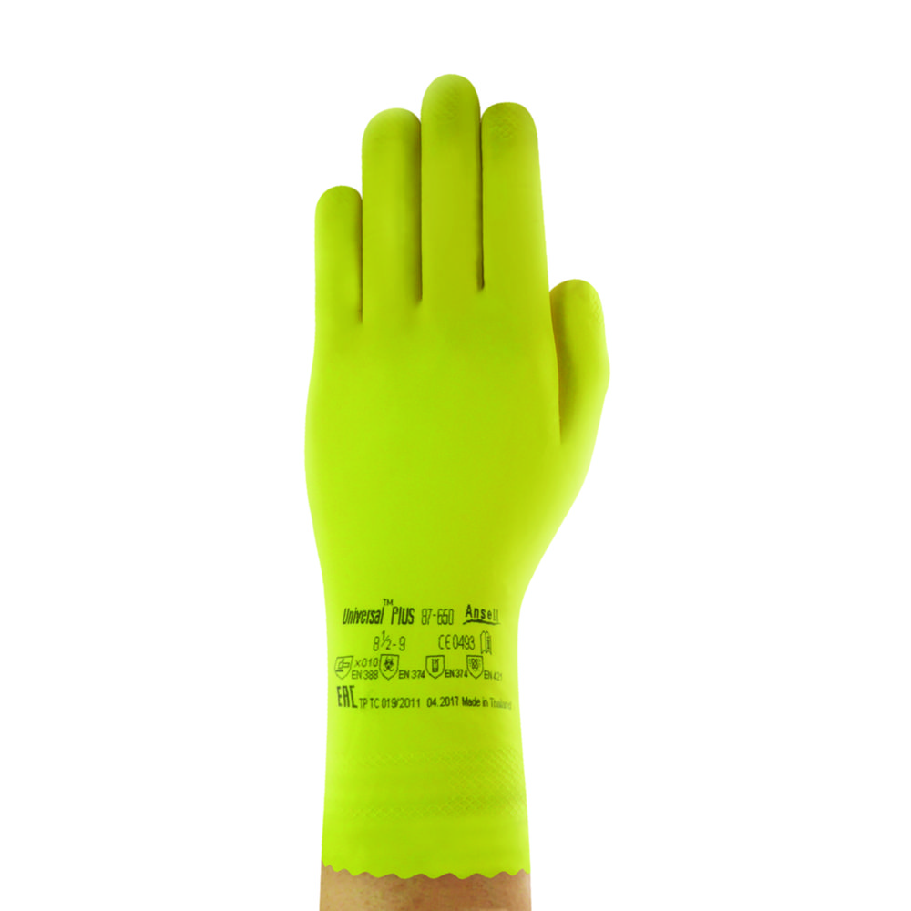 Chemikalienschutzhandschuh, UNIVERSAL™ Plus, Latex | Handschuhgröße: L (8,5 - 9)