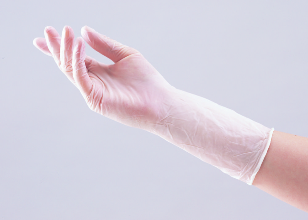 Einmalhandschuhe ASPURE II, Nitril, sehr guter Griff, komplett geprägt | Handschuhgröße: L