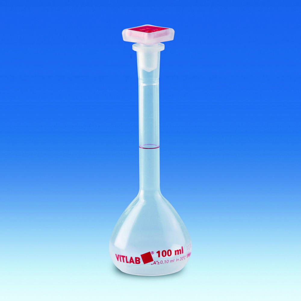 Volumetric flasks, PMP, class A | Nominal capacity: 25 ml