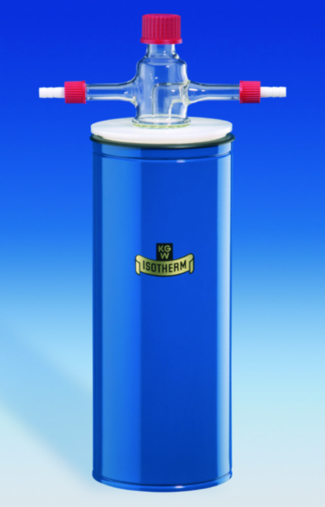 Kühlfallen mit Dewargefäß, Borosilikatglas 3.3, einteilig, Standardausführung mit Ausgussöffnung