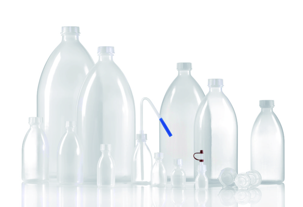 Narrow-mouth bottles, series 301, LDPE, with srew cap | Nominal capacity: 5000 ml