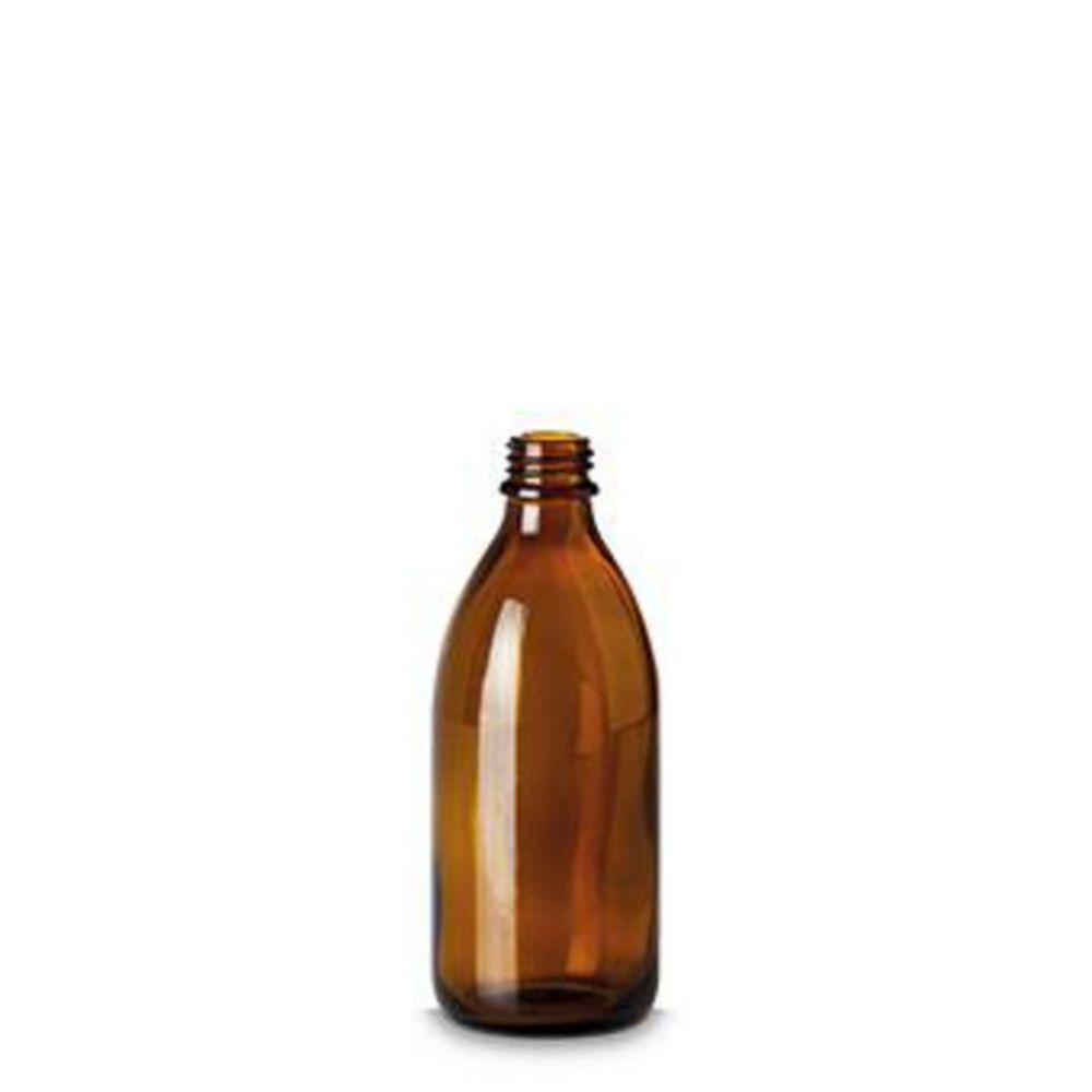 Narrow-mouth bottles without closure, soda-lime glass, brown | Nominal capacity: 200 ml
