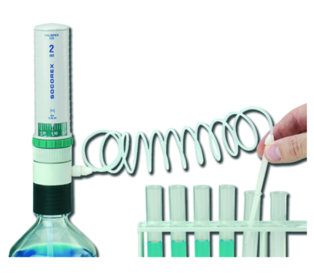 Zubehör für Flaschenaufsatz-Dispenser Calibrex™  | Beschreibung: Dispenserhalter für Fern- und Schlauchaspiration
