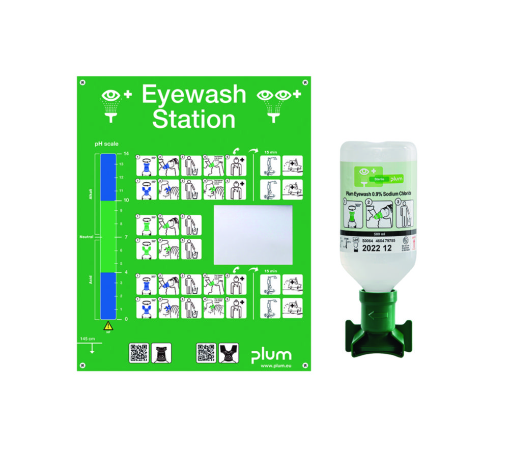 Augenspülstation mit einer Augenspülflasche | Typ: 4611