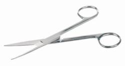 Dressing scissors, stainless steel, straight