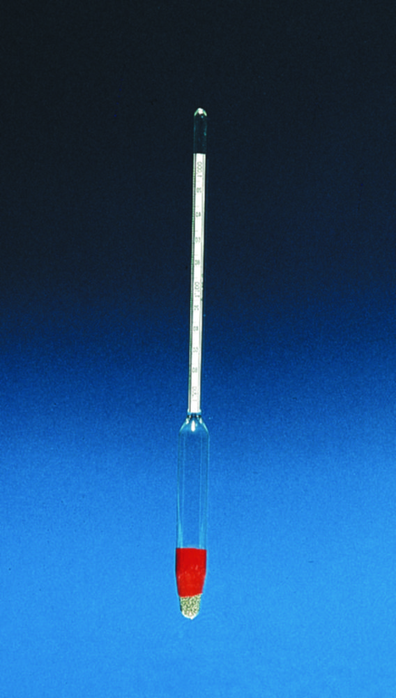 Hydrometers, relative density (S.G.) | Length mm: 280