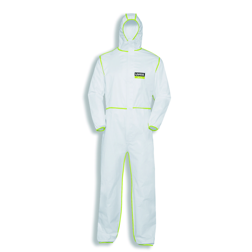 Disposable, chemical protection coverall, uvex 5/6 comfort | Clothing size: M
