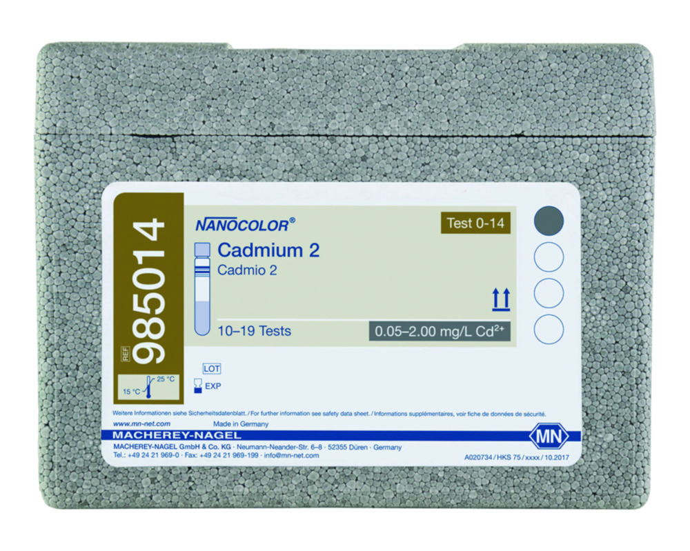 Tube tests NANOCOLOR® Part 1 | Description : Cadmium 2