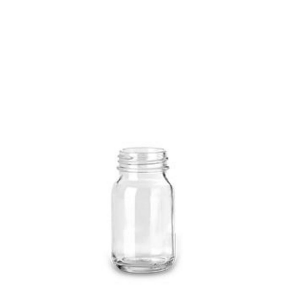 Weithalsflaschen ohne Verschluss, Kalk-Soda Glas | Nennvolumen: 100 ml