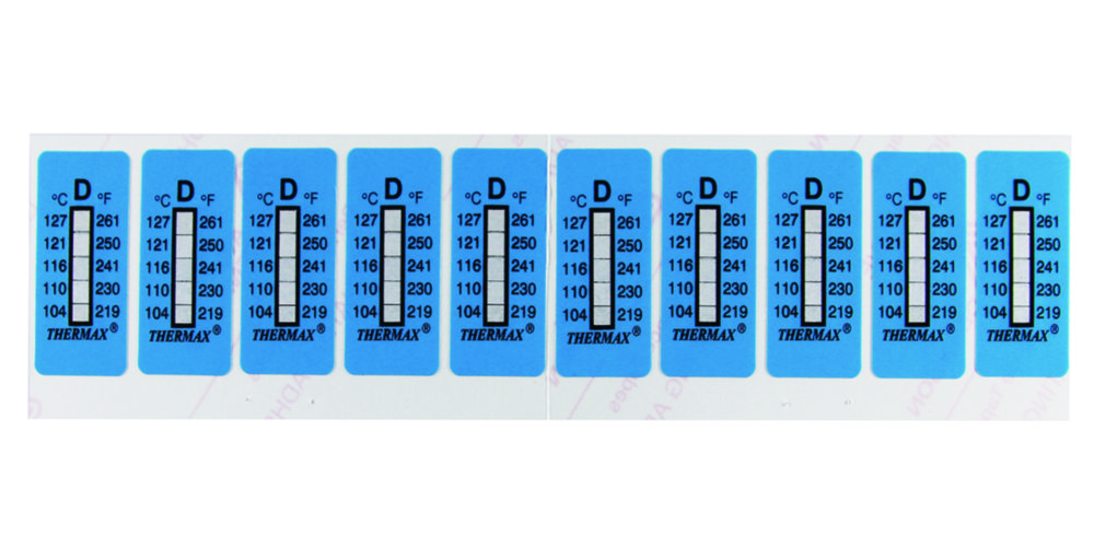 5-step irreversible temperature strips Thermax® | Type: A