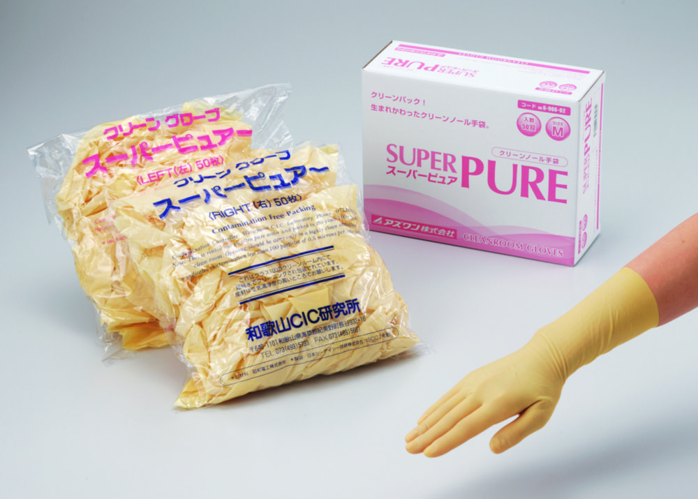 Disposable Gloves SUPER PURE, latex, sterile | Glove size: L
